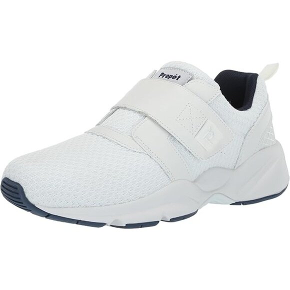Propét Mens Stability X Strap Lightweight Knit Mesh Athletic Shoe White Sz 8W (E - Picture 4 of 10